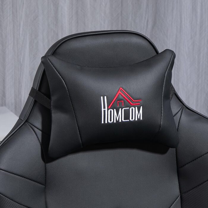 Електричне крісло-реклайнер для телевізора HOMCOM, масажне крісло з функцією відкидання, поворотне на 360 крісло для телевізора з пультом дистанційного керування, підставка для чашки, бічна кишеня, для вітальні, штучна шкіра чорного кольору