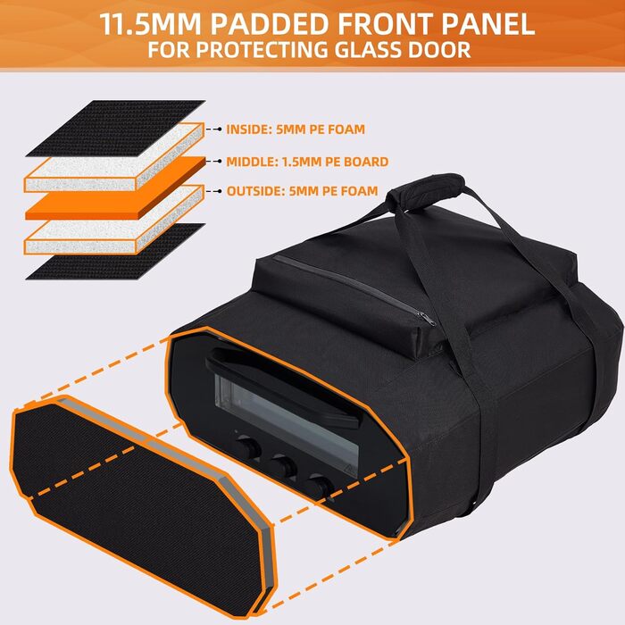 Сумка для перенесення Ooni Volt 12, водонепроникний чохол для печі для піци з кишенями для Ooni Volt, аксесуари для електричної пе