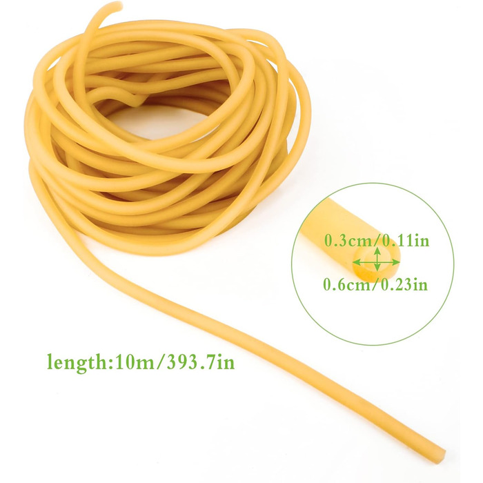 Гумова стрічка для рогатки Ledoo, 10 м (натуральний латекс)