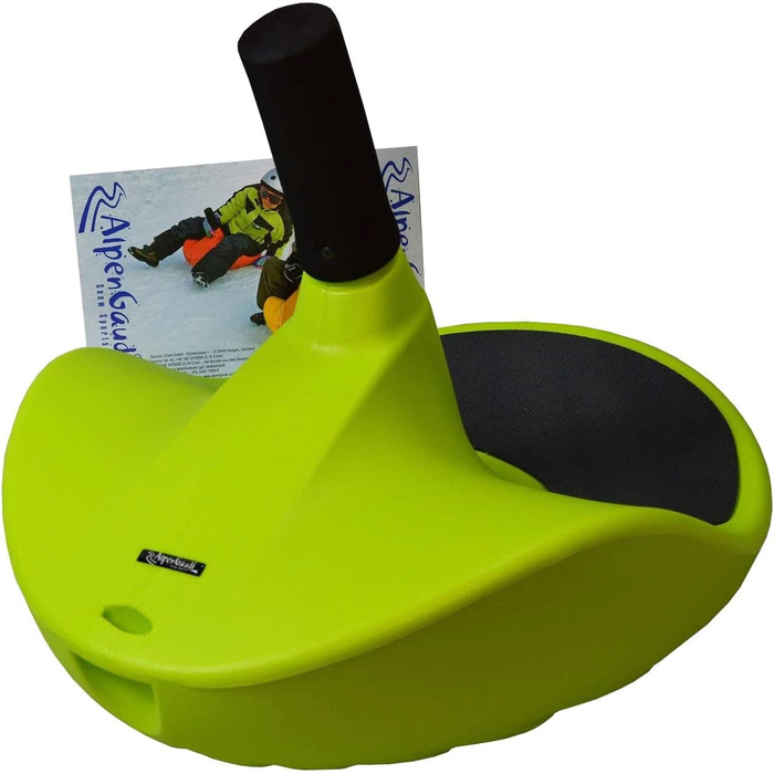 Санки Alpengaudi Zipfelbob з ручкою до 100 кг 2 шт. зелені, 2 шт.