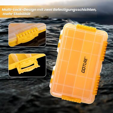 Ящик для рибальських снастей Goture, ящик для дрібних деталей для риболовлі, ящик для рибальських снастей, ящик для приманок, чохол для рибальської коробки, ящики для рибальських аксесуарів, ящик для рибальських снастей для м&39яких пластикових приманок, 