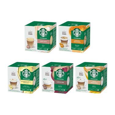 Набір STARBUCKS, кавові капсули Nescaf Dolce Gusto White Cup Variety Pack, 6 x 12 (72 капсули) ексклюзивно на Storeo