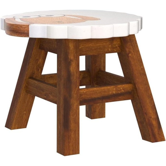 Дитячий стілець FairEntry, табурет, дитячий стілець з масиву дерева з мотивом овець, висота сидіння 25 см для нашої дитячої групи