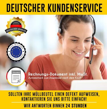 Літрові сині сміттєві мішки, 10 мішків - Надзвичайно міцні - Мішки для сміття - XXL сміттєві мішки - Тип 100 Extra - 120-літрові сміттєві мішки - 70 мкм - 700x1100 мм - LDPE - Великий сміттєвий мішок - 120 літрів - Надміцні 120-літрові сині сміттєві мішки