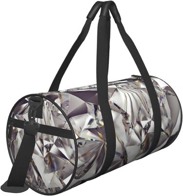 Дорожня сумка-циліндр з діамантовим візерунком, спортивна сумка для чоловіків та жінок, сумка-мішок, спортивна дорожня сумка
