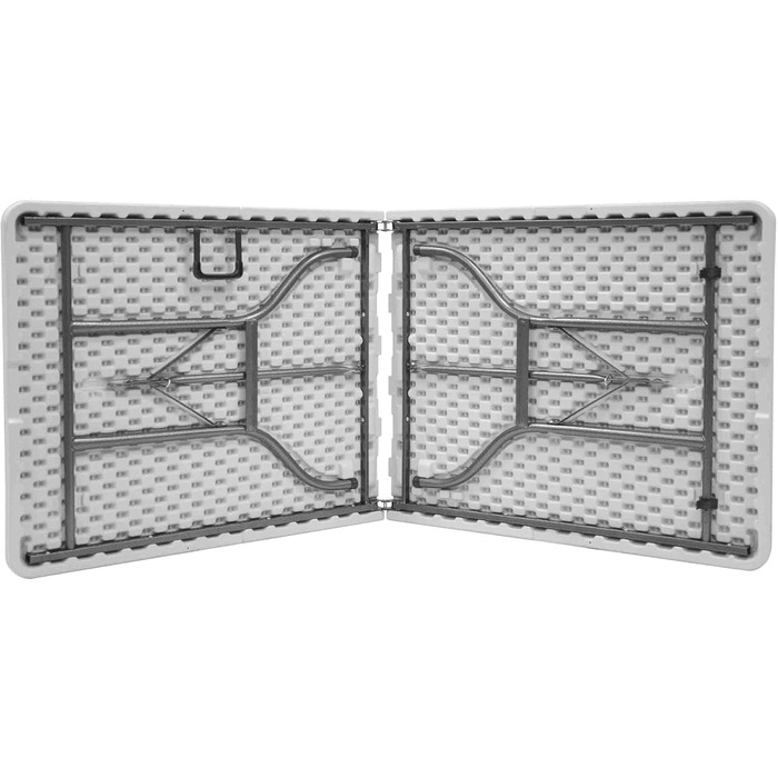 Складаний кемпінговий стіл Blumixx 180x74x74 - Легкий складаний стіл з ручкою для перенесення, всепогодний садовий стіл, складний фуршетний стіл для кемпінгу, саду, балкону, фестивалю та використання на свіжому повітрі - всепогодний, стабільний та легкий,