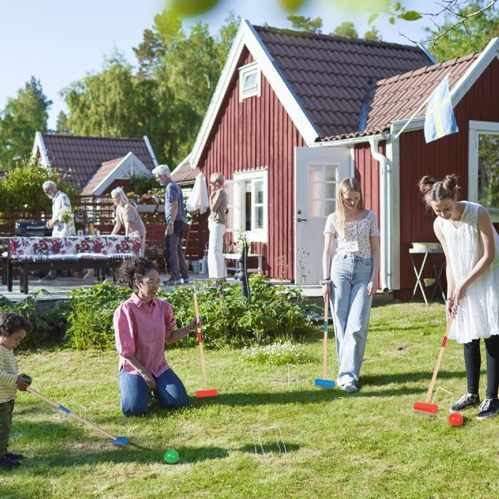 Набір для крокету для дорослих, 2-4 гравців, ігри на свіжому повітрі для дітей, набір для крокету, садова гра, дерев&39яна іграшка для садових вечірок, фестивалів, пляжу