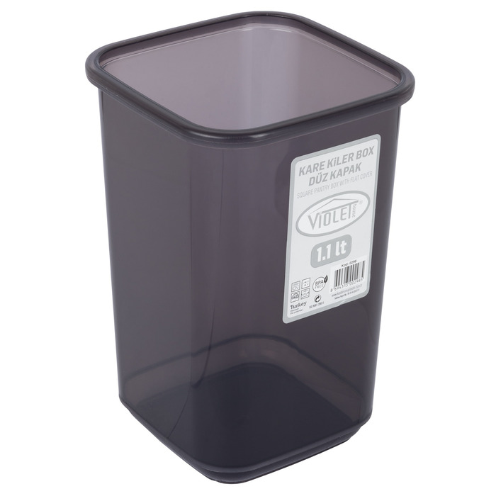 Контейнер для сипучих Violet House 0298 Transparent Black 1.1 л (6859643)