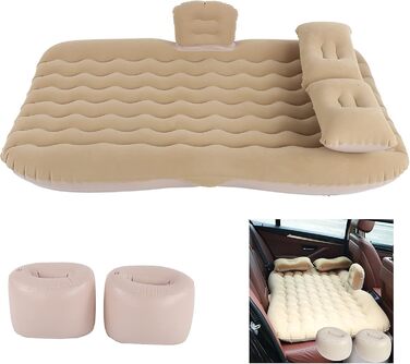 Надувний матрац для автомобіля, Надувний матрац, Надувне ліжко для заднього сидіння автомобіля, Автомобільний надувний матрац, Зручне ліжко для подорожей, Надувний матрац з подушкою-топ, Матрац, Надувне ліжко для кемпінгу та подорожей на свіжому повітрі