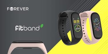 Фітнес-трекер з відстеженням активності, пульсометром з лічильником артеріального тиску та калорій - Легкий годинник з крокоміром - Тривалий час роботи від батареї - Розумний годинник для жінок та чоловіків, сумісний з iOS/Android