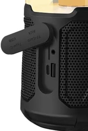 Вулична Bluetooth-колонка з підсвічуванням та зовнішнім акумулятором - 20 Вт, SD-карта, AUX-IN - акумулятор 10000 мАг - світлодіодний кемпінговий ліхтар з Bluetooth-колонкою - світлодіод з регульованою яскравістю, 2300 люкс - всепогодний, 300 -