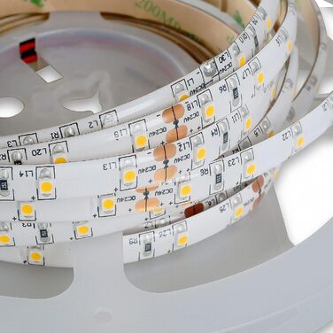 Світлодіодна стрічка Mextronic LED 3528 Холодне біле світло (6000K) 24W, 500 см, 24V, IP44