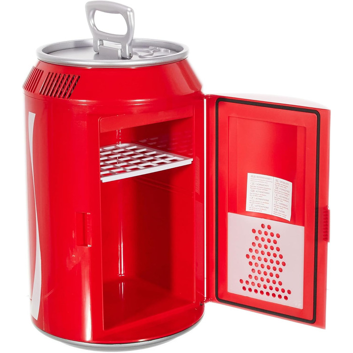 МІНІ-ХОЛОДИЛЬНИК COCA-COLA COOL CAN 10 AC/DC, 9,5 Л, ДИЗАЙН COCA-COLA, 12 В/230 В