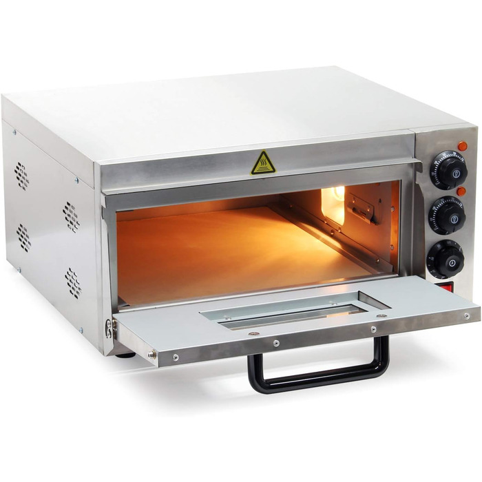 Піч для піци Wiltec 2000 Вт з каменем кордієрит для піци як від Stone Oven Піч для піци Gastro