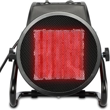 Керамічний вентилятор-обігрівач Grafner XXL потужністю 3000 Вт (3 кВт), 3 режими нагріву, автоматичний термостат, потужний турбонагрівач, PTC-елемент, захист від перегріву, електричний будівельний обігрівач, електричний обігрівач, обігрівач для наметів