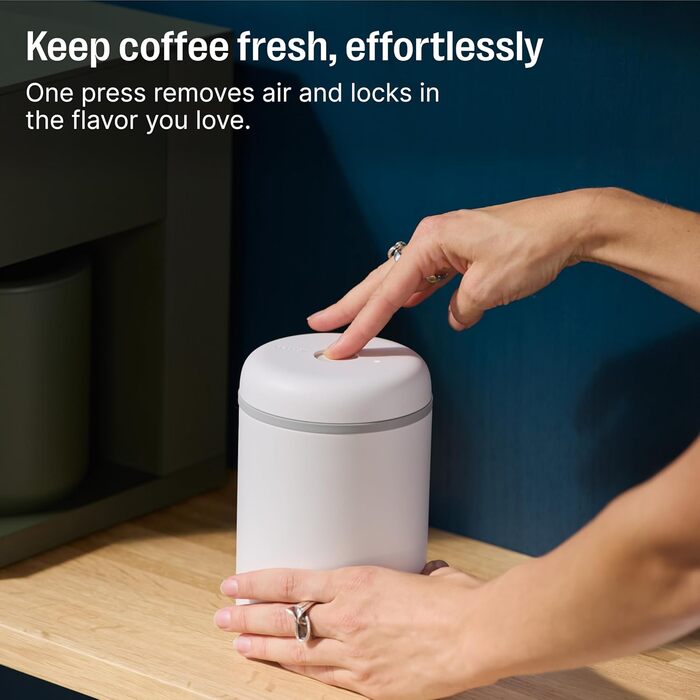 Електричний вакуумний контейнер та контейнер для зберігання Fellow Atmos Герметичні контейнери для кави та їжі Контейнер для кави (Прозоре скло, 0,7 літра) Прозоре скло 0,7 л