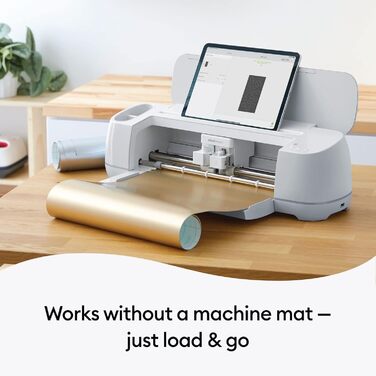 Знімний матовий металевий вініл Cricut Smart (33 м x 3,6 м, шампанське) для Cricut Explore 3 і Maker 3, рекомендований для використання всередині приміщень, декорування проектів, наклейок, наклейок тощо, задня сторона 3,6 м (12 футів) Срібло