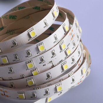 Світлодіодна стрічка Mextronic 5050, холодне біле світло (6000K), 36W, 500 см, 24V, IP20