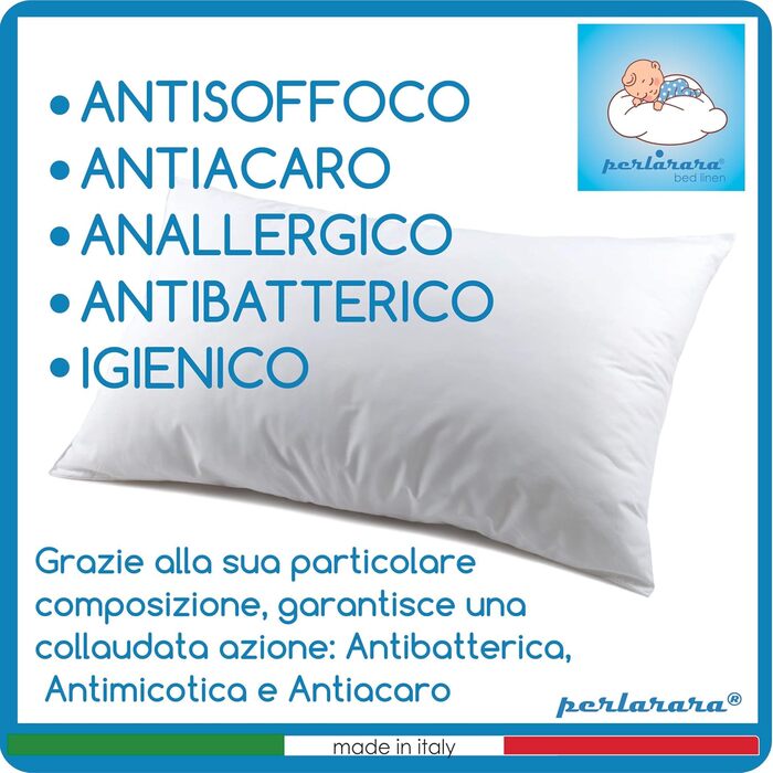 Подушка для дітей 2 років, дитяча подушка 40x60 см Гіпоалергенна дитяча подушка М'яка, здорова, гіпоалергенна дитяча подушка для в