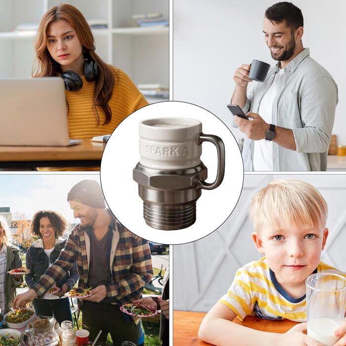 Звичайна кавова чашка, креативна, у формі свічки, прикраса для склянок для води, кавових чашок, молока та води, для любителів/колекціонерів/механіків автомобілів