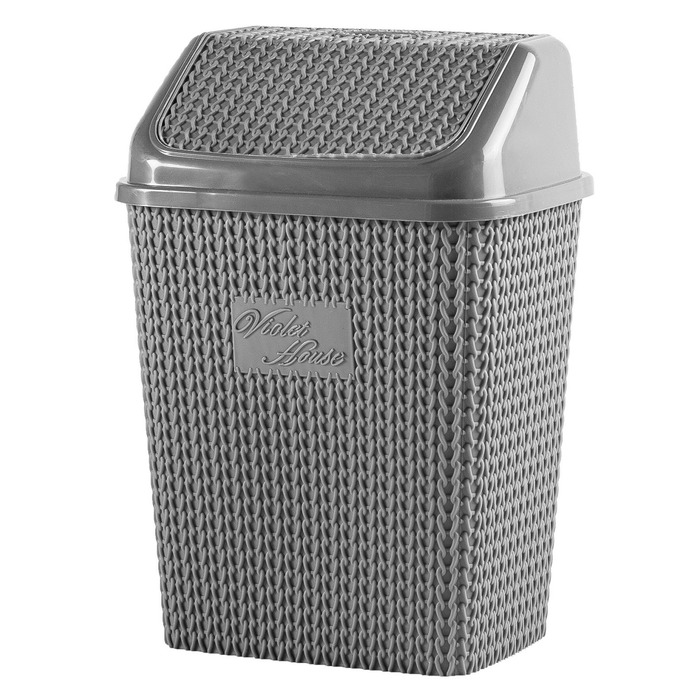 Контейнер для сміття Violet House 0026 Віолетта ANTRASIT 10 л (6851435)