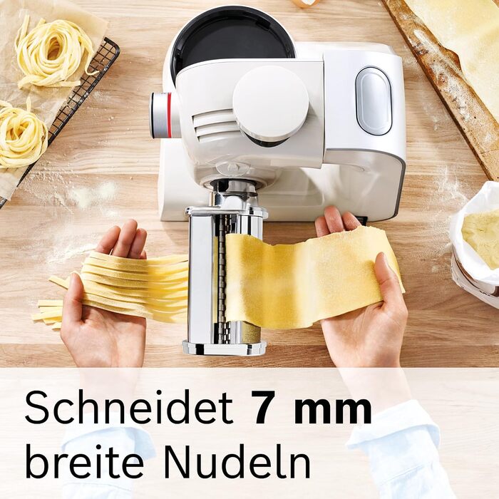 Насадка для пасти Bosch Tagliatelle MUZ5NV2 для кухонних машин серій 2 та 4, сталь, ширина стрічок 7 мм