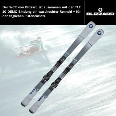 Гірськолижні лижі - Blizzard WCR - Full Camber Rocker - вкл. кріплення Marker TLT 10 Demo Z3-10 - для досвідчених лижників 153 см, сині