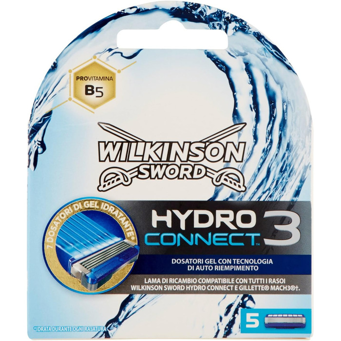 Наповнювач Wilkinson Sword чоловічий HYDRO 3 CONNECT, 5 предметів