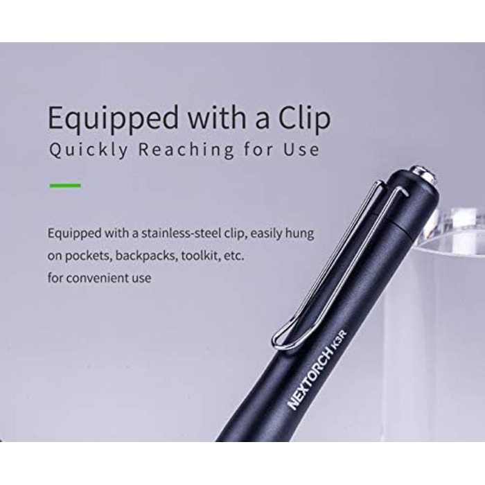 Ліхтарик K3R 350 люмен з USB-C, включаючи акумулятор Nextorch ємністю 320 мАг, 3R -