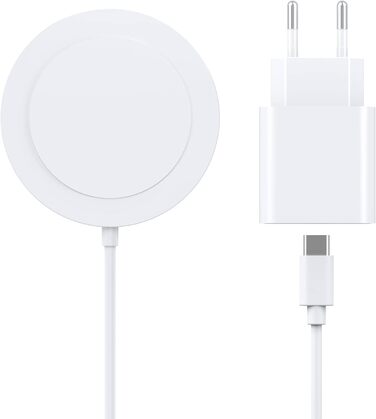 Бездротовий зарядний пристрій Mag-Safe Charger для iPhone Магнітна зарядна станція Індуктивна бездротова зарядна панель Сумісна з