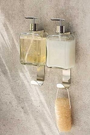 Дозатор для мила WENKO Pure Soap, багаторазовий дозатор для рідкого мила з високоякісного скла, великий дезінфікуючий дозатор для