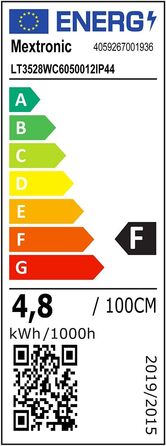 Світлодіодна стрічка Mextronic LED 3528 Холодне біле світло (6000K) 24W, 500 см, 12V, IP44
