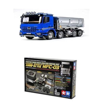 Набір 56366 Радіокерований самоскид MB Arocs 4151 8x4, масштаб 114 56523 MFC-03 Модуль багатофункціонального керування для вантажівок, чорний, радіокерування, іграшковий вантажівка, модель для складання, хобі