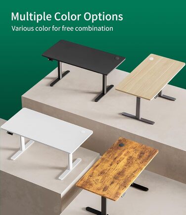 Стільниця MAIDeSITe 160x80 см, товщина 25 мм - Стабільна офісна стільниця своїми руками ідеально підходить для столів з регульованою висотою, чорного кольору, 160 x 80 см