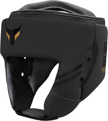 Боксерський шолом Mytra Fusion з регульованим ремінцем, підходить для MMA, муай-тай, спарингу, бойових мистецтв, карате, розмір L, чорний