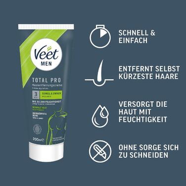 Набір для інтимної епіляції Veet спеціально для чутливої інтимної зони Крем для інтимної епіляції (100 мл) зі шпателем бальзам для догляду (50 мл) крем для видалення волосся Veet for Men Power Effect 200 мл