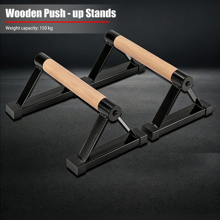 Паралельні тренажери для калістеніки, з міцною сталевою рамою та нековзною конструкцією інверсійної перекладини, підходять для фітнес-вправ без обладнання та вправ на підлозі в домашньому спортзалі, вантажопідйомність до 150 кг, чорні