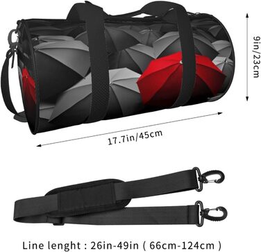 Дорожня сумка Смуток, штормовий день, парасольки - спортивна сумка для чоловіків та жінок, сумка для подорожей та спорту