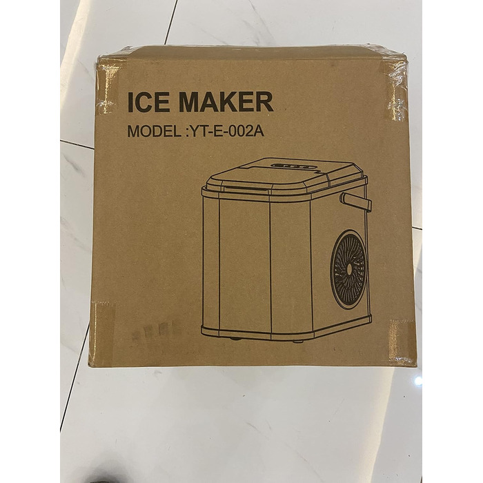 Машина для виробництва кубиків льоду, 120 Вт льодогенератор 6-10 кубиків льоду за 6 хвилин, 12 кг/24 години, машина для льодогенератора зі світлодіодним дисплеєм з інфрачервоним датчиком і самоочищенням