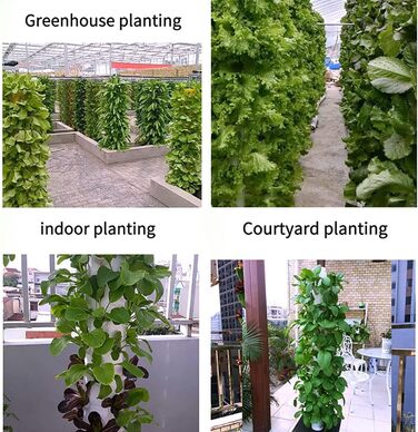 Ярусів, 45 отворів, система вирощування в аквапоніці, набір для аеропоніки в саду без грунту для вирощування трав, фруктів і овочів з гідратаційним насосом, адаптером, сітчастими горщиками, 15