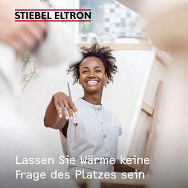 Настінний конвекторний обігрівач STIEBEL ELTRON CNS 200 TREND, 2 кВт для приблизно 25 м, РК-дисплей, тижневий таймер, енергозберігаючий електричний обігрівач, з вилкою, 236528 для приблизно 25 м, металевий корпус, без 120-хвилинного таймера