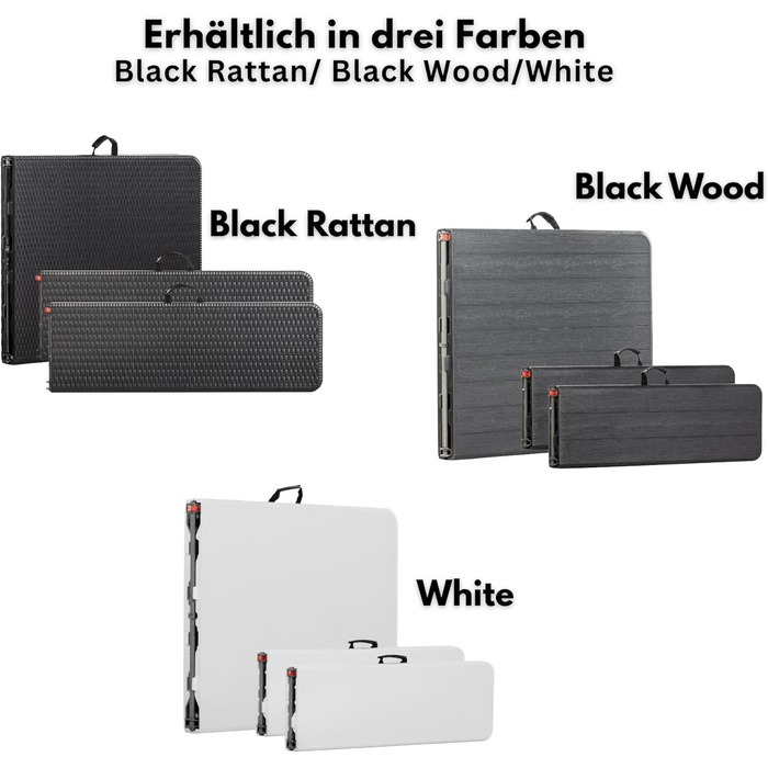 Набір для пивного саду DIVID, 3 предмети Стіл 2 лавки Для використання в приміщенні та на вулиці Складаний з ручками для перенесення ВxШxГ 73x180x75 см Садовий стіл (DIV-200/WOOD Set)