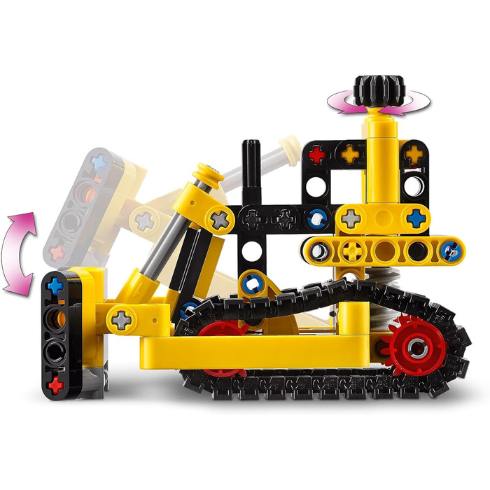 Важкий бульдозер LEGO Technic, іграшковий бульдозер для будівництва, завершення будівництва, іграшка-конструктор для дітей, техніч