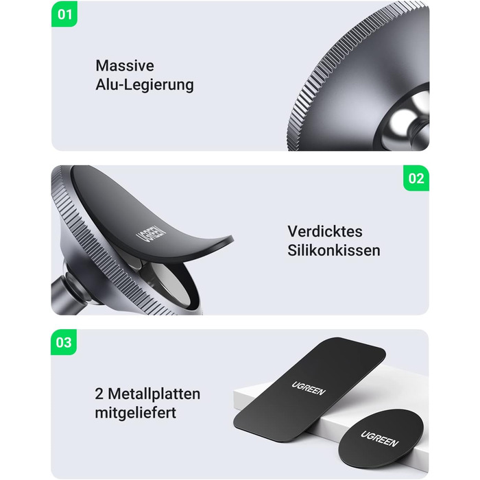 Тримач для мобільних телефонів Автомобільний магнітний тримач для мобільних телефонів Магнітний тримач для мобільних телефонів 360