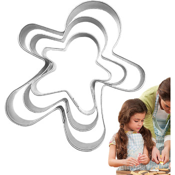 Різдвяні форми для випічки у формі пряникового чоловічка 3 шт Generisch