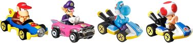 Автомобіль Mario Kart (4 шт.), набір з 4 популярними фігурками, включаючи 1 ексклюзивну модель, іграшка для дітей віком від 3 років, 98 -