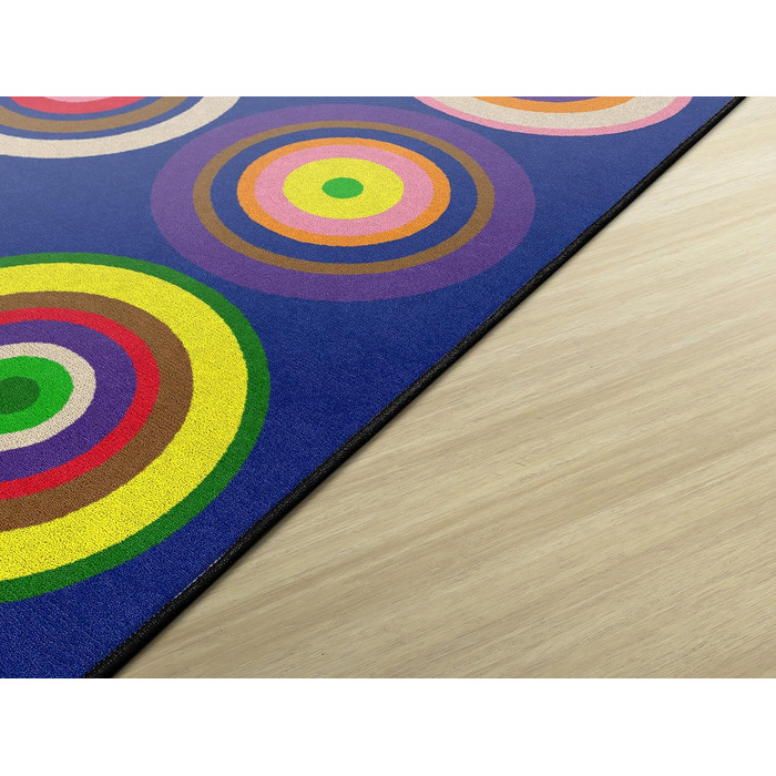 Флагманські килимки з кольоровими кільцями, кольоровий дитячий килимок для класів, для дитячих кімнат, для прикраси сидінь, ігрови