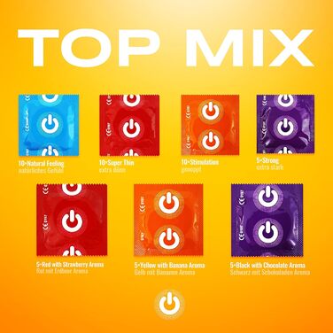 Набір презервативів ON) Mix I, 50 шт, 7 видів