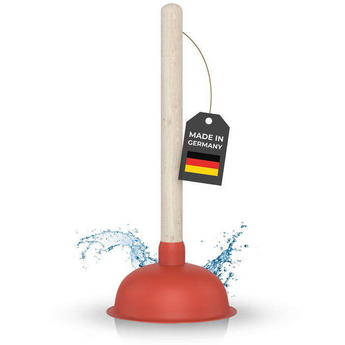 Вантуз для прочищення зливу - присоска 140 мм - надзвичайно сильне всмоктування та виготовлено в Німеччині