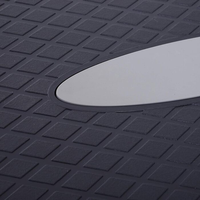 Степер HOMCOM Аеробний степер з 2 рівнями регулювання висоти 10-15 см, нековзний фітнес-степер, міні-степер для домашнього офісу, чорний сірий